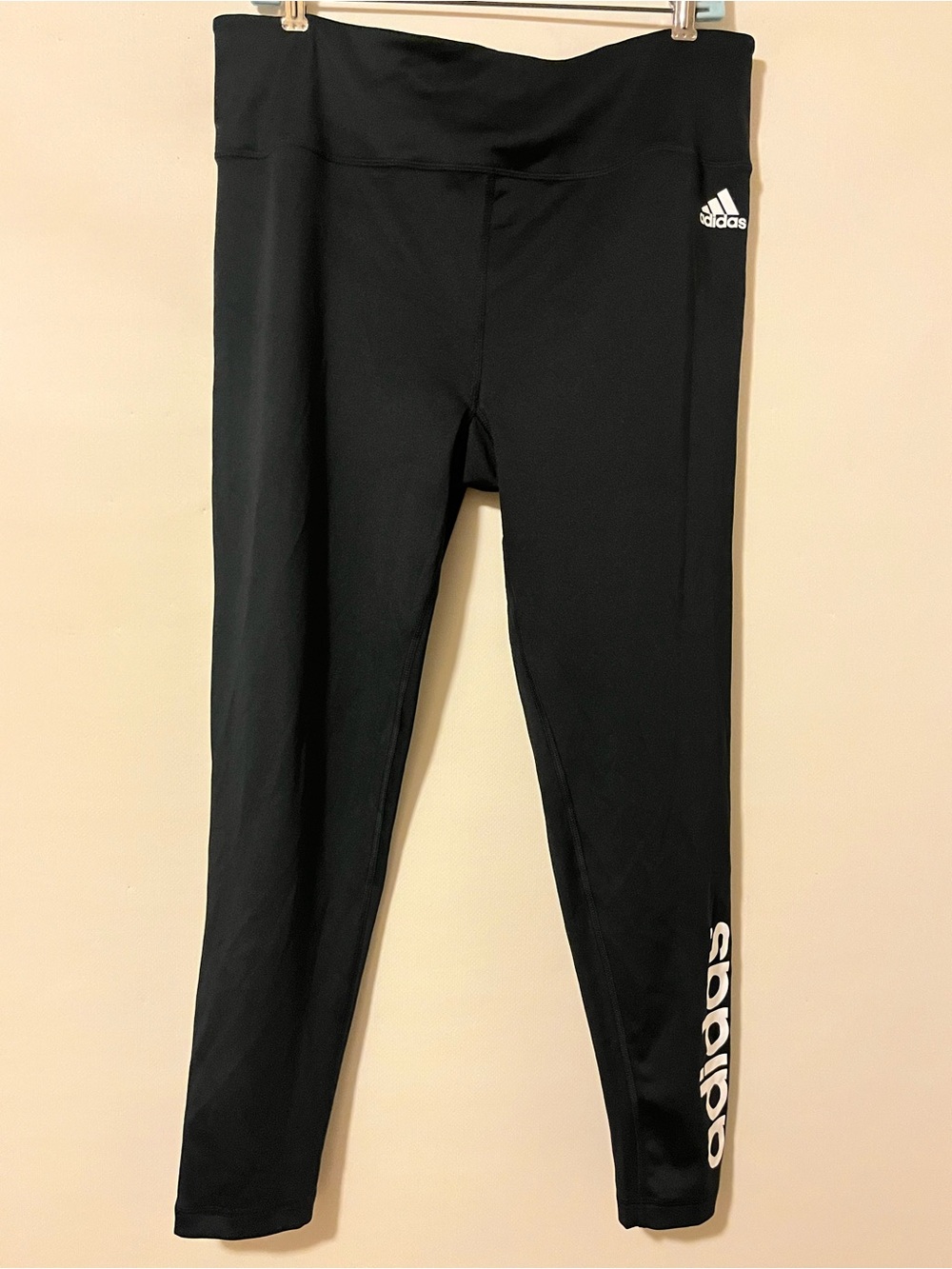 Adidas Women’s Black White Track Training Pants XL NWT Stretch